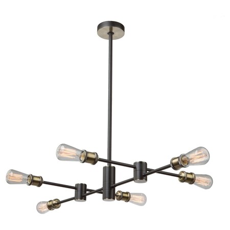 Artcraft Tribeca Ac10786Bk 6 Light Chandelier AC10786BK